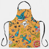 Tablier Tatouage de l'ancienne école : mignon sans couture (Recto)