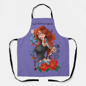 Tablier Tatouages de femme rousse (Recto)
