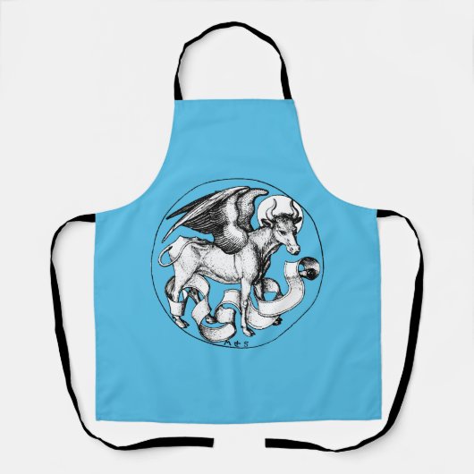 Tablier Taureau ailé de Saint-Luc du XVe siècle (Recto)