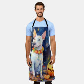 Tablier Taureau d'Halloween avec la peur Citrouille (Porté)