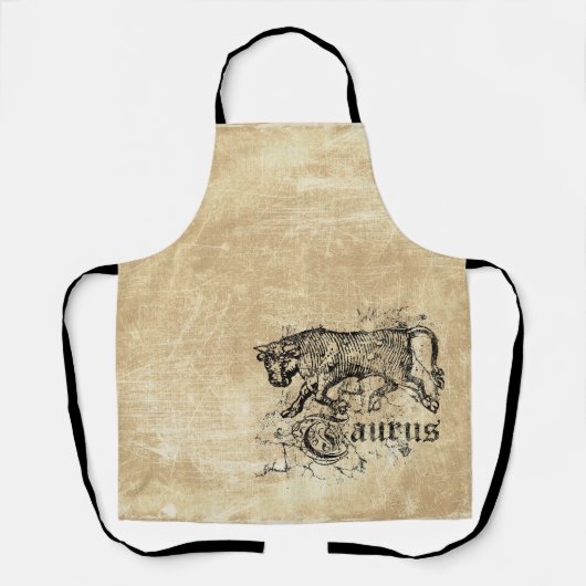Tablier Taurus zodiaque vintage (Recto)