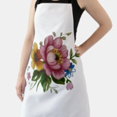 Tablier Tea Cup Floral Bouquet 