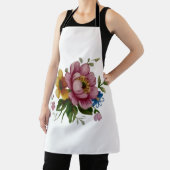 Tablier Tea Cup Floral Bouquet  (Insitu)