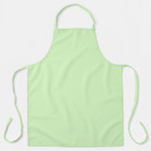 Tablier Tea vert pastel Feuille couleur solide (Recto)