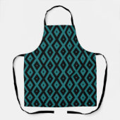 Tablier Teal and black diamond pattern (Recto)
