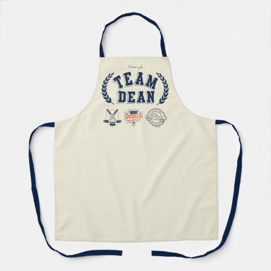 Tablier Team Dean Gilmore Girls Design (Recto)