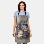 Tablier Técherie | Tomes du Spellbook Pastel et boule de c (Porté)