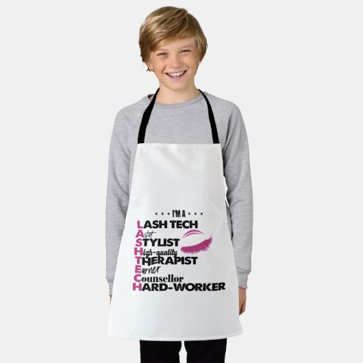 Tablier Technicien de Lash Tech Graduation Eyelash (Porté)