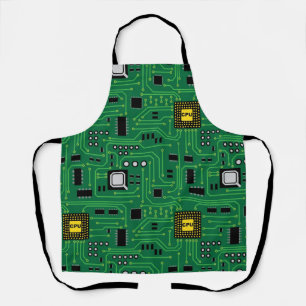 Tablier Technologie processeur de carte circuit Nerd pour 