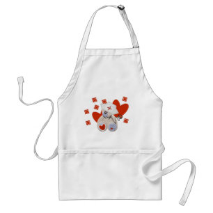 Tablier Teddy Bear Nurse Love Tshirts et cadeaux