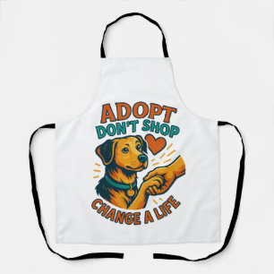 Tablier Tee J'aime Adopté un Animal