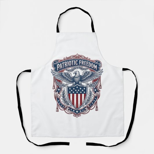 Tablier Tee-shirt graphique vectoriel de style de drapeau (Recto)