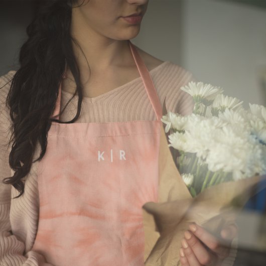 Tablier Teint | Coral rose moderne Pastel Apron