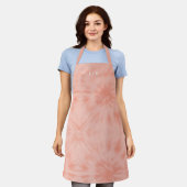 Tablier Teint | Coral rose moderne Pastel Apron (Porté)