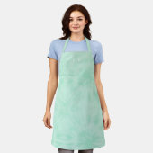 Tablier Teint | Pastel Mint Green Monogram Apron (Porté)