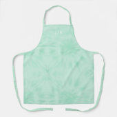 Tablier Teint | Pastel Mint Green Monogram Apron (Recto)