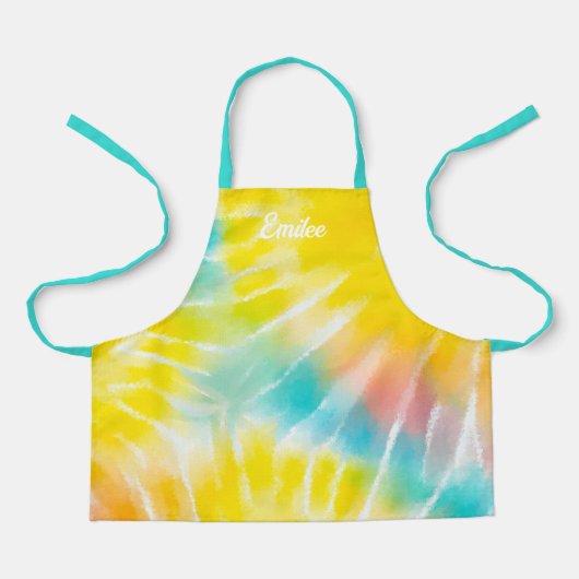 Tablier Teinture à l'aquarelle personnalisée Tout-sur-impr (Recto)