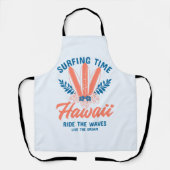 Tablier Temps de Surf Hawaii Surfez les Vagues (Recto)