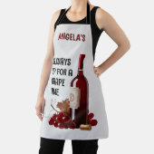 Tablier Temps du vin rouge personnalisé (Insitu)