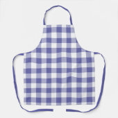 Tablier Tendance Périwinkle Bleu Blanc En vichy Check Moti (Recto)