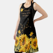 Tablier Tendances Sunflower & Citation Femme Apron (Insitu)