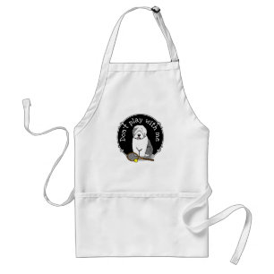 Tablier Tennis Old English Sheepdog (Gris 1) Chien mignonn