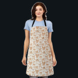 Tablier Terracotta Coquette Bows Coeurs Girly<br><div class="desc">Tablier Whimsical et coquette avec illustration dessinée à la main des arcs et des coeurs en terre cuite.</div>