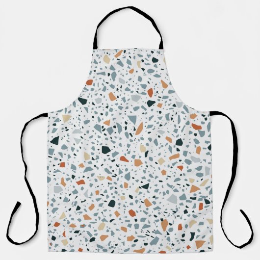 Tablier Terrazzo sol marbre sans soudure patter artisanal (Recto)