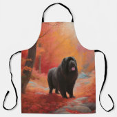 Tablier Terre-Neuve en automne Leaves Fall Inspire (Recto)