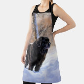 Tablier Terre-Neuve Laissons neiger Noël (Insitu)