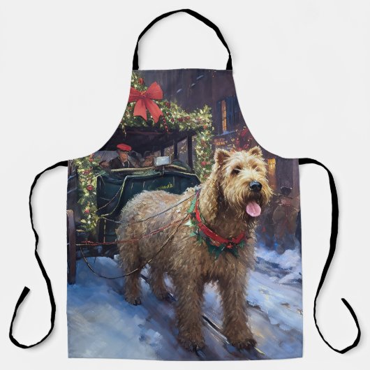 Tablier Terrier Irlandais Noël Saison Festive (Recto)