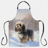 Tablier Terrier Tibétain Laissons Il Neige Noël (Recto)