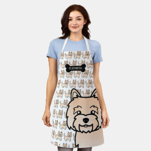 Tablier Tervueren Cairn Terrier Chiot Mignon Dessin Animé 