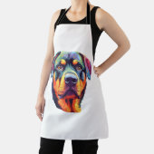 Tablier Tête colorée Rottweiler (Insitu)