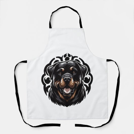 Tablier Tête de chien Rottweiler (Recto)