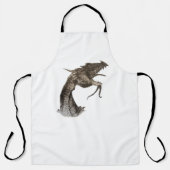 Tablier Tête de dragon médiéval (Recto)