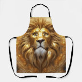 Tablier Tête de lion doré superbe (Recto)