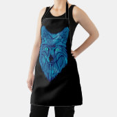 Tablier Tête de loup bleu Poly (Insitu)