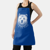 Tablier Tête D'Ours, Sauvage Et Libre, Illustration Dessin (Insitu)