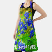 Tablier Texas Bluebonnets Meilleure maman Jour des Mères (Insitu)