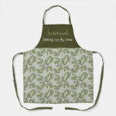 Tablier Texte à deux couches de l'Arrière - plan Motif Oli (Recto)