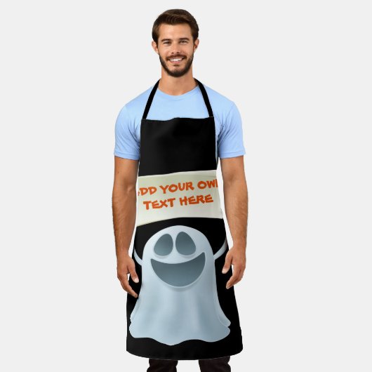 Tablier Texte d'attente du fantôme (Porté)