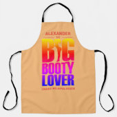 Tablier Texte dégradé amusant pour amateur de gros derrièr (Recto)
