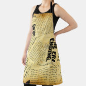 Tablier Texte du journal de presse avec vieux papier (Insitu)