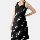 Tablier Texte personnalisable | Bold Modern Black & White (Insitu)