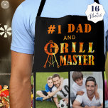 Tablier Texte personnalisé #1 DAD GRILL MASTER 16 Photo<br><div class="desc">Tablier barbecue personnalisé pour le DAD et le GRILL MASTER #1. Personnalisez en modifiant le titre de l'exemple #1 DAD et en ajoutant du texte personnalisé le long de l'ourlet inférieur (supprimez simplement le texte de l'exemple pour laisser vide). Typographie du feu et des flammes GRILL MASTER design peut compléter...</div>