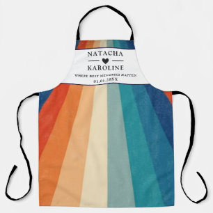 Tablier Texte personnalisé, aquarelle Cuisine