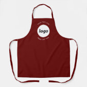 Tablier Texte simple de logo d'entreprise promotionnelle b (Recto)