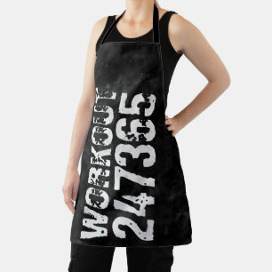 Tablier Texte usé et rayé Workout 247365 vintage