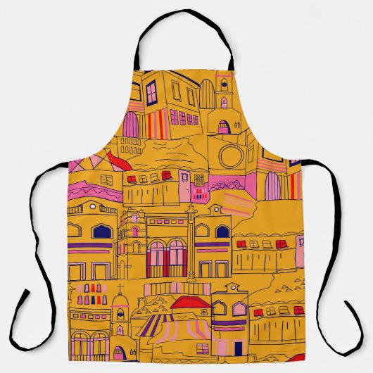 Tablier Textile mexicain Design Motif sans couture (Recto)
